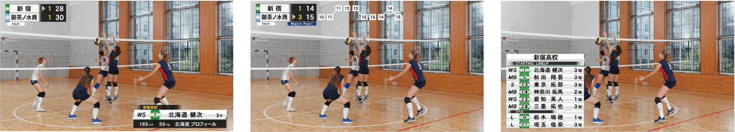 スポーツコーダー バレーボール サンプル